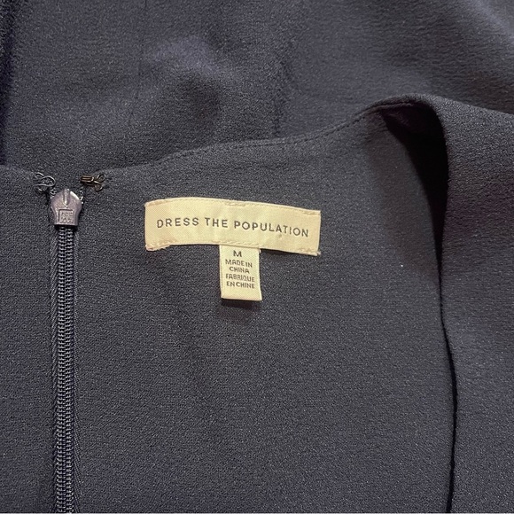 Dress the Population Dress Women's Size Medium Midnight Blue Navy Sweetheart - Picture 9 of 12